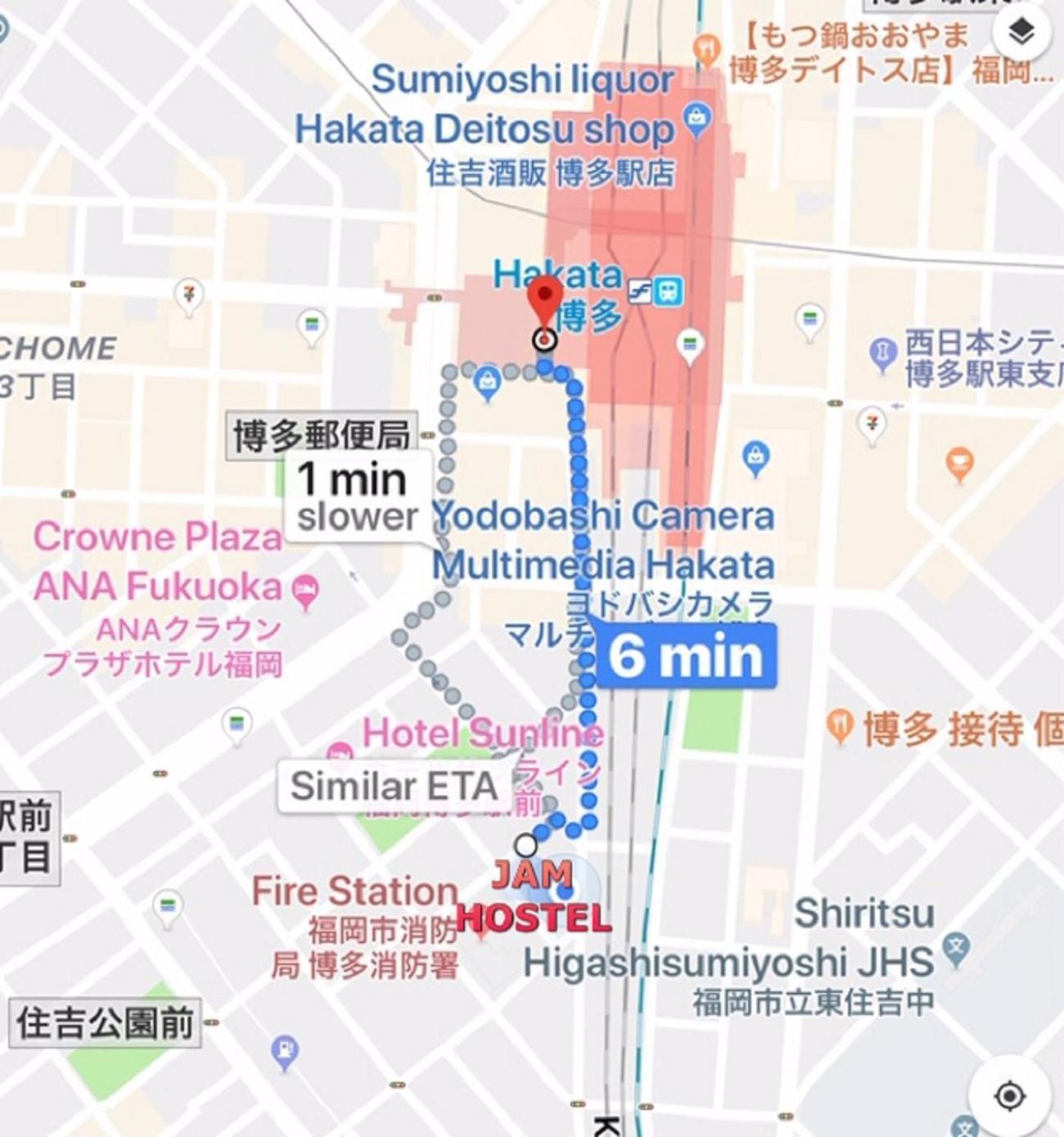 Jam Hostel Hakata Station Front Semi-Private Room With Shared Bathroom - Vacation Stay 61445 Fukuoka  Esterno foto